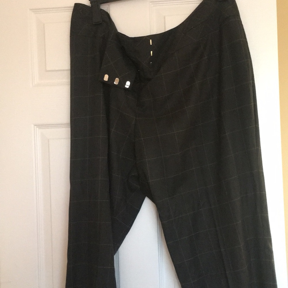 Dress pant! Pin stripe! Beige and grey!